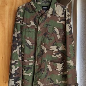 Camo long sleeve jacket